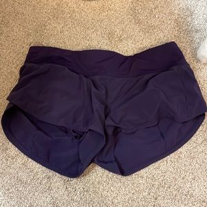 Dark purple lululemon shorts